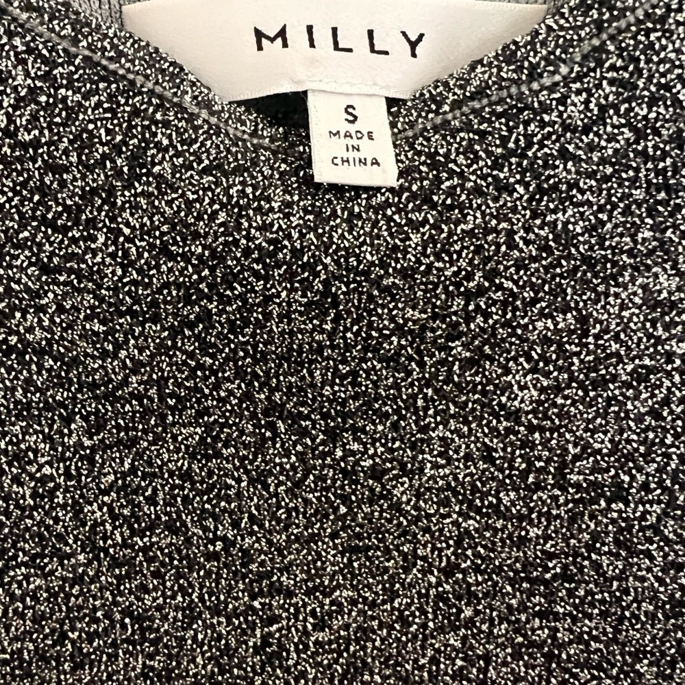 Milly Charcoal sparkle  Sleeveless Tank Top